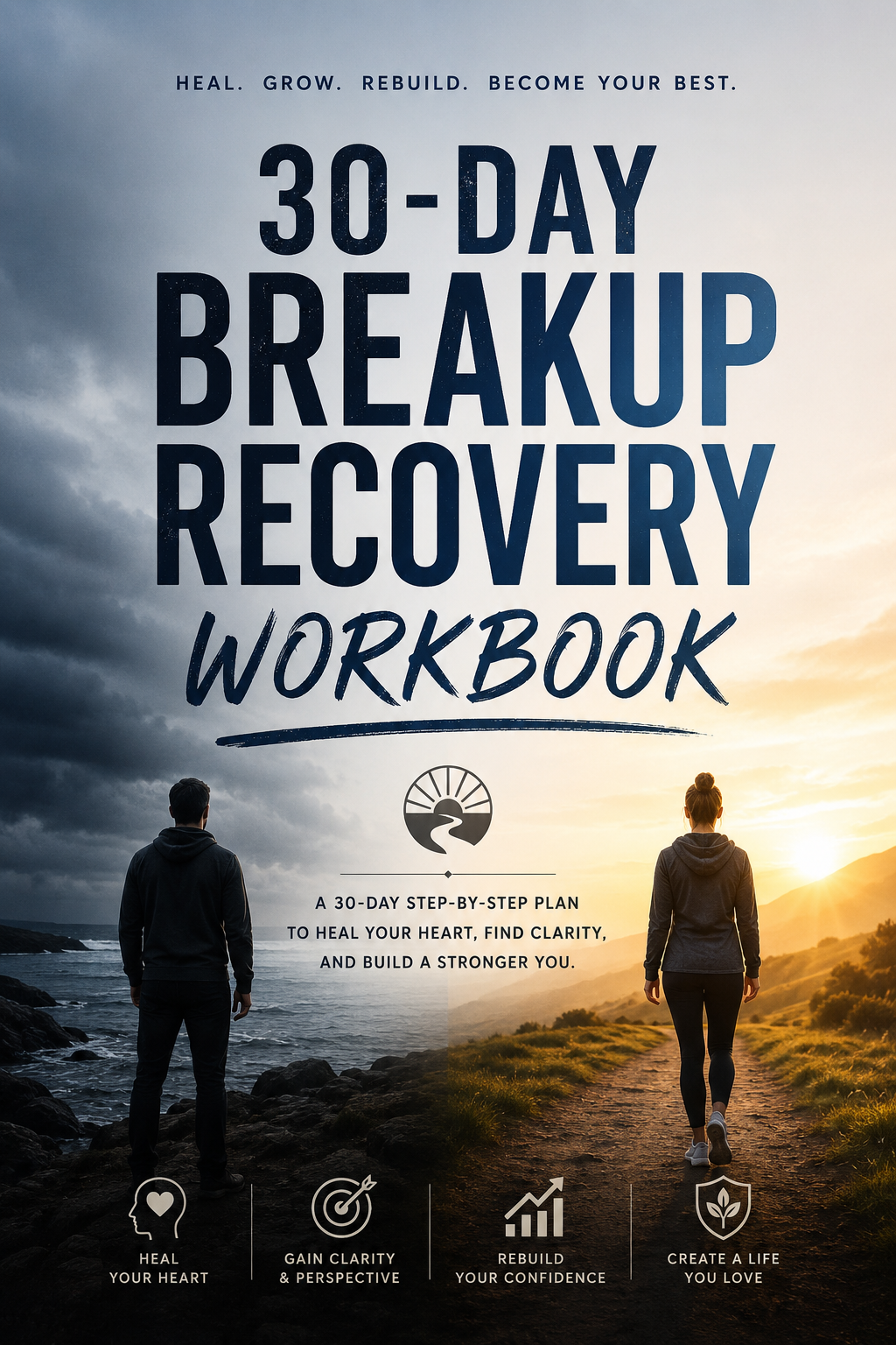 30 Day Breakup Recovery Workbook and Ebook cover